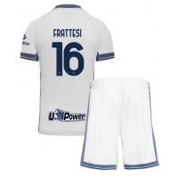 Camiseta Inter Milan Davide Frattesi #16 Visitante Equipación para niños 2024-25 manga corta (+ pantalones cortos)